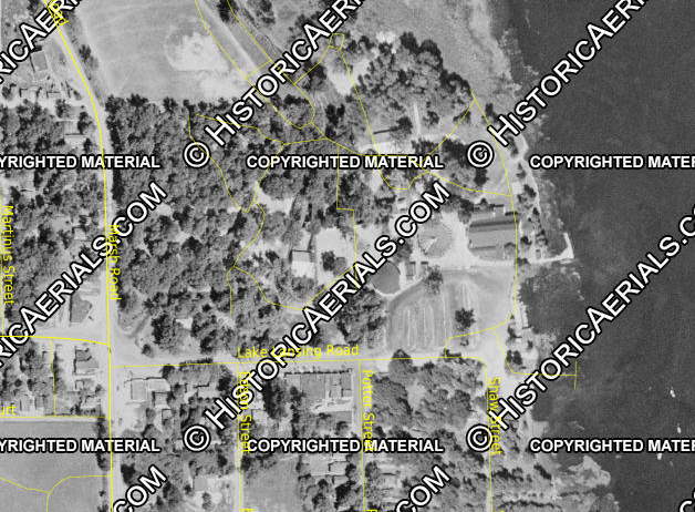 Lake Lansing Amusement Park - 1955 Aerial View (newer photo)